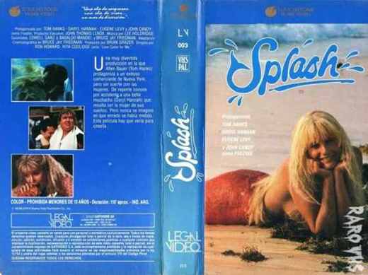 Carátula o foto de y del VHS ( Legal Video ): Splash Carátula: «Una ola de sorpresas, una ola de risas, un mar de diversión» Una muy divertida producción en la que Allen Bauer (To