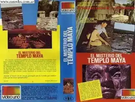 El Misterio del Templo Maya ( La maldición del templo maya en la placa del comienzo del VHS)
