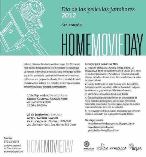 Carátula o foto de Home Movie Day en Buenos Aires 2012: Un Evento para Revivir la Magia del Cine Casero