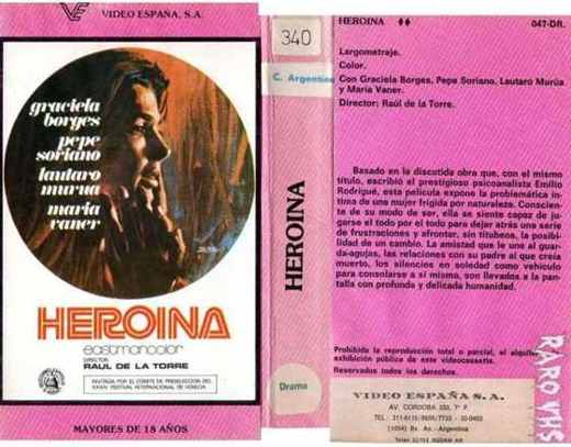 Carátula o foto de y del VHS: Heroína