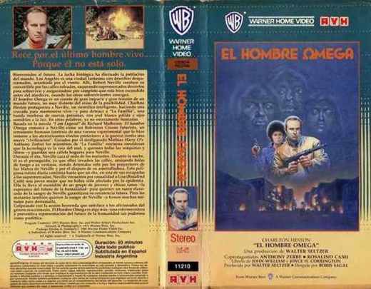 Carátula o foto de El Hombre Omega También conocido como (a.k.a.): El último hombre… vivo (España), O Último Homem na Terra (Portugal), 1975: occhi bianchi sul pianeta Terra (Ital