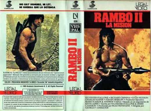 Carátula o foto de Rambo II: La Misión
