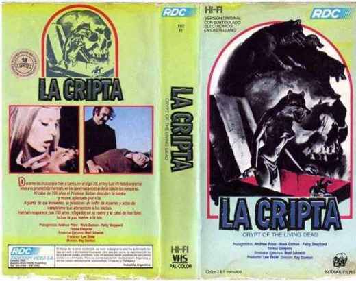 Carátula o foto de La Cripta de la Muerte (edición de Aguila Home Video) – La Cripta -Crypt of the Living Dead- (Radiocom Video)