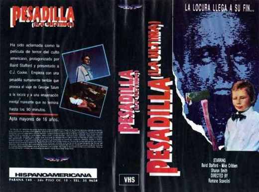 Carátula o foto de Violencia se escribe con sangre ( MGV ), Pesadillas de una mente enferma ( Contracuadro ), Pesadilla (La Ultima) ( Hispanoamericana ),