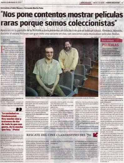 Carátula o foto de Entrevista a Fabio Manes y Fernando Martín Peña