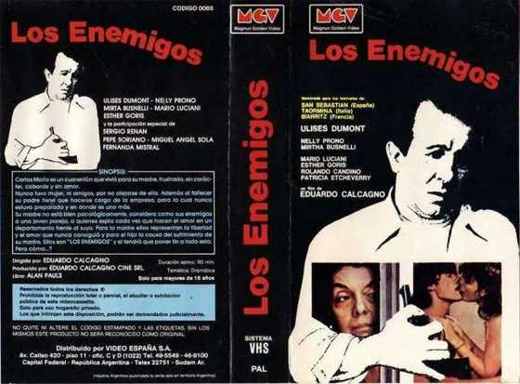Carátula o foto de Los Enemigos Género: Policial argento Fecha de Estreno: 18 de agosto de 1983