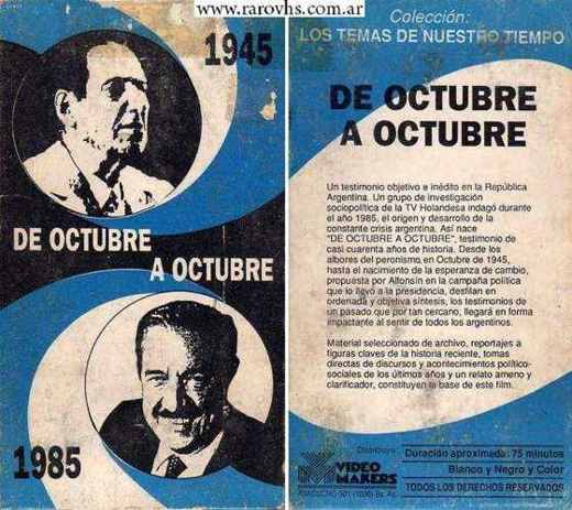 Carátula o foto de Octubre a Octubre documental político