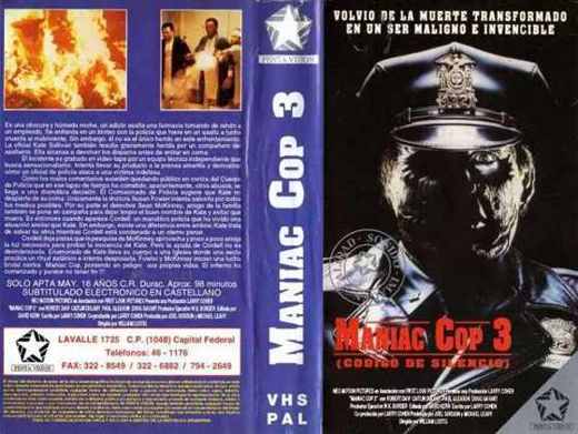 Carátula o foto de Maniac Cop 3 (Código de Silencio)