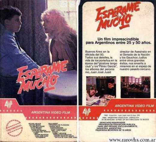 Carátula o foto de Esperame Mucho Género: Cine Nacional Ochentoso