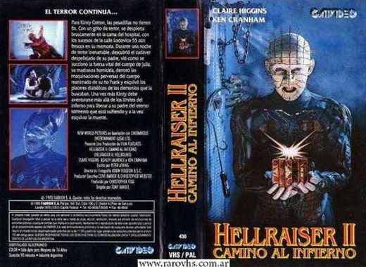Carátula o foto de Hellraiser II: Camino al Infierno Película