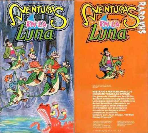 Carátula o foto de (VHS de VEA ): Aventuras en la Luna