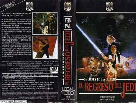 Carátula o foto de Star Wars: El Regreso del Jedi