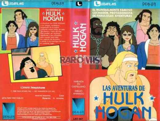 Carátula o foto de Hulk Hogan’s Rock ’n’ Wrestling Formato VHS, color, fullscreen Duración 70 minutos Audio Castellano (doblaje latino) Distribución Dealer Video / Ledafilms Códig
