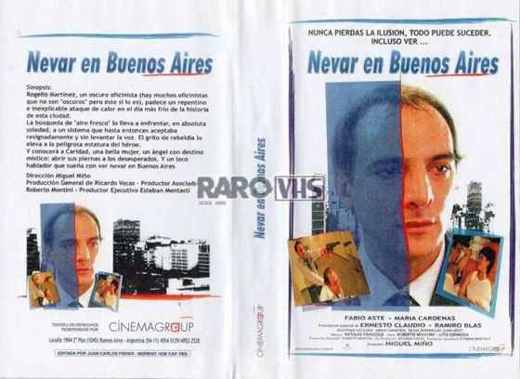 Carátula o foto de en VHS: Nevar en Buenos Aires Distribuidor: Cinemagroup Formato: VHS Duración: 104 minutos