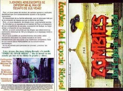 Carátula o foto de Zombies del Espacio Sideral