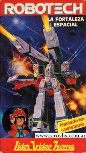 Carátula o foto de Robotech: La Fortaleza Espacial (Varios capítulos) Título de la serie original: Chôjikû yôsai Macross (TV Series – Animé). El VHS contiene los primeros capítulo