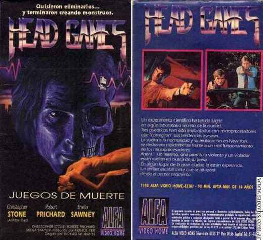 Carátula o foto de Head Games / Juegos de Muerte Directo a VHS