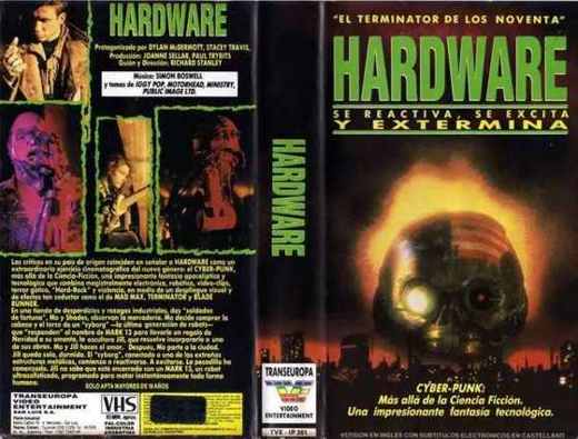 Carátula o foto de y Argentino: Hardware También conocido como (a.k.a.): Foniko metallo (Grecia), Hardware – O Destruidor do Futuro (Brasil), Hardware, programado para matar (Espa