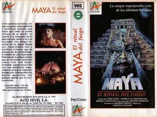 Carátula o foto de Argentino: Maya Género: Terror Italiano