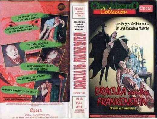 Carátula o foto de en video (Epoca Video Ediciones SRL): Drácula contra Frankenstein