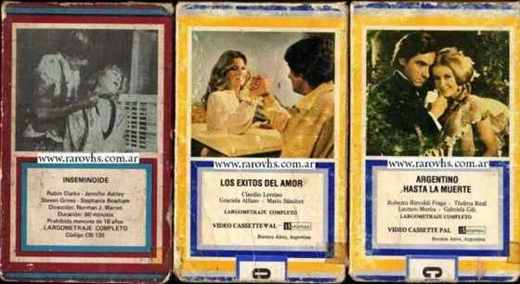 Carátula o foto de 3 ANTIGUOS betamax MADE IN ARGENTINA