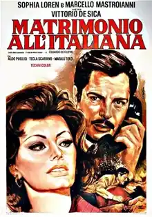 Matrimonio a la italiana (1964) de Vittorio De Sica (calidad regular de imagen)