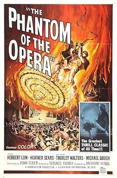 El fantasma de la ópera (1962) Terror de la productora Hammer