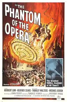 El fantasma de la ópera (1962) Terror de la productora Hammer